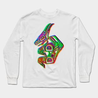 A wise aztec rabbit prepares himself Long Sleeve T-Shirt